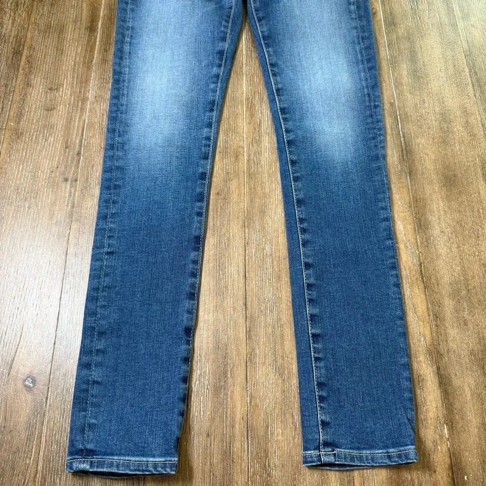 AG Jean The Legging Super Skinny Ankle sz 24 slim blue stretchy mid rise